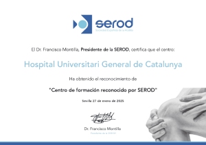 Diploma Centro Formador rodilla